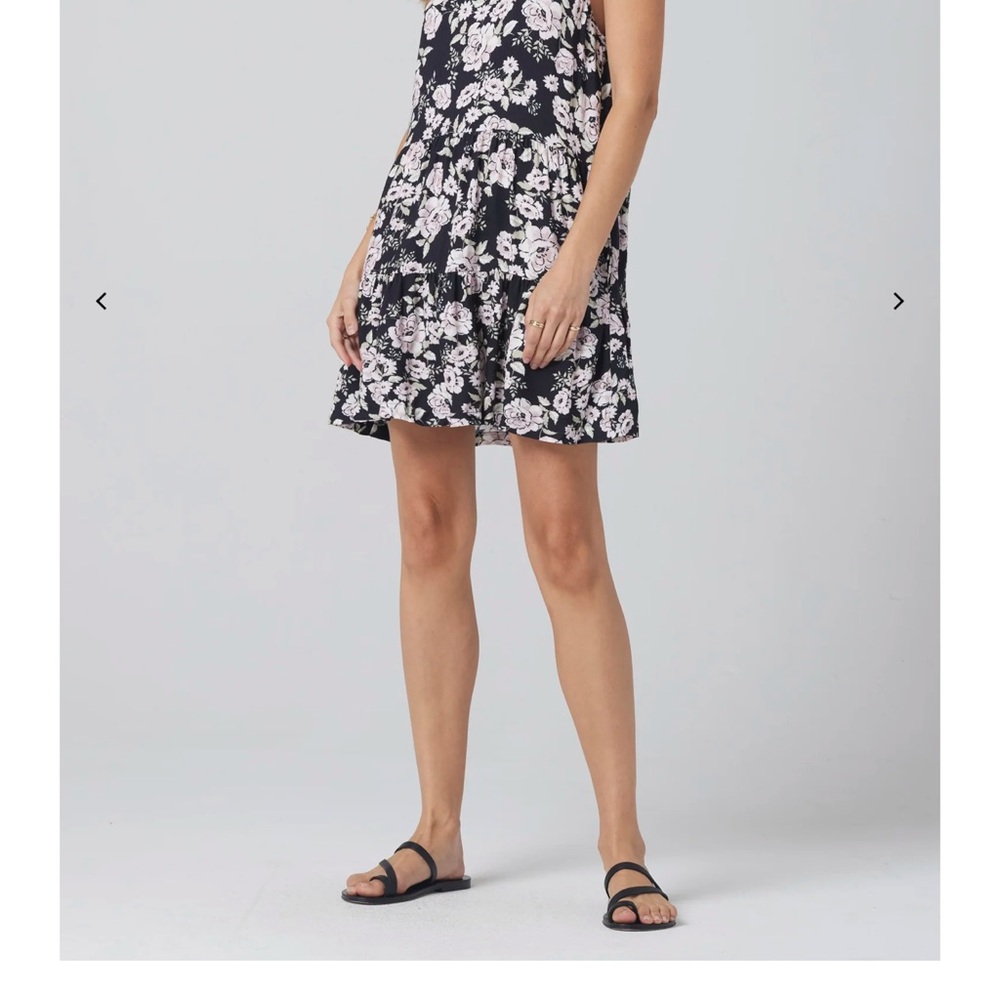 Saltwater LUXE Black and White Floral Top